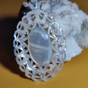 Mother of Pearl carved pendant